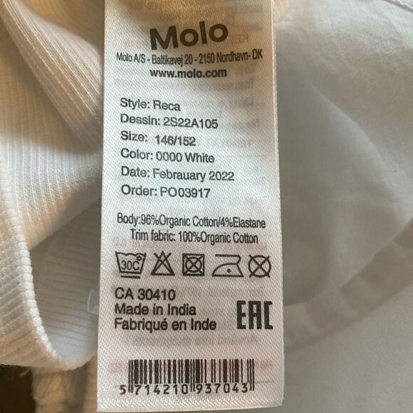 NWOT Molo Girls’ Reca Ruffle tank Top in White. Size 12. - Picture 7 of 8